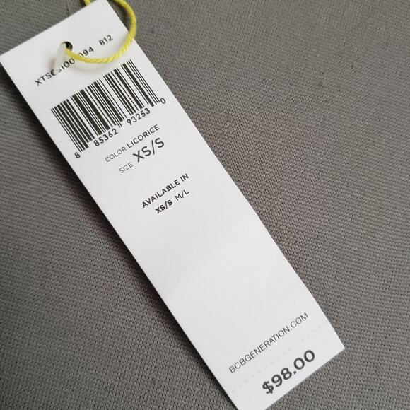 BCBGENERATION‎ One Shoulder Bodycon Dress XS/S NWT y2k Brown Textured - Picture 9 of 12